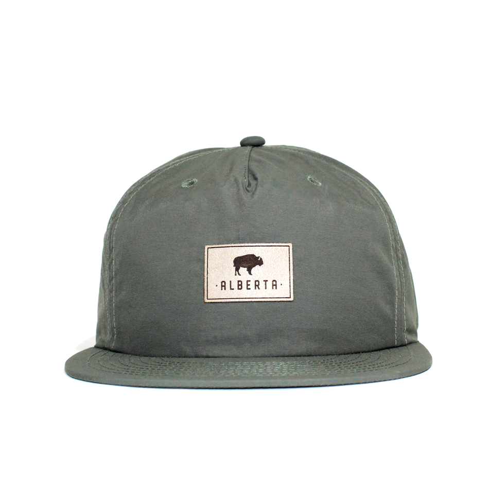 Alberta Buffalo Patch Nylon Surf Cap - Sage