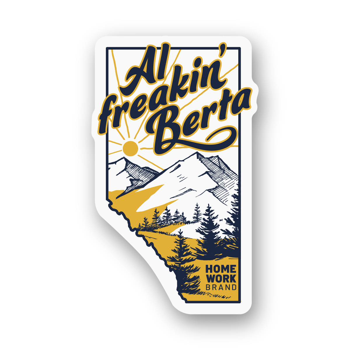 Al Freakin' Alberta Sticker