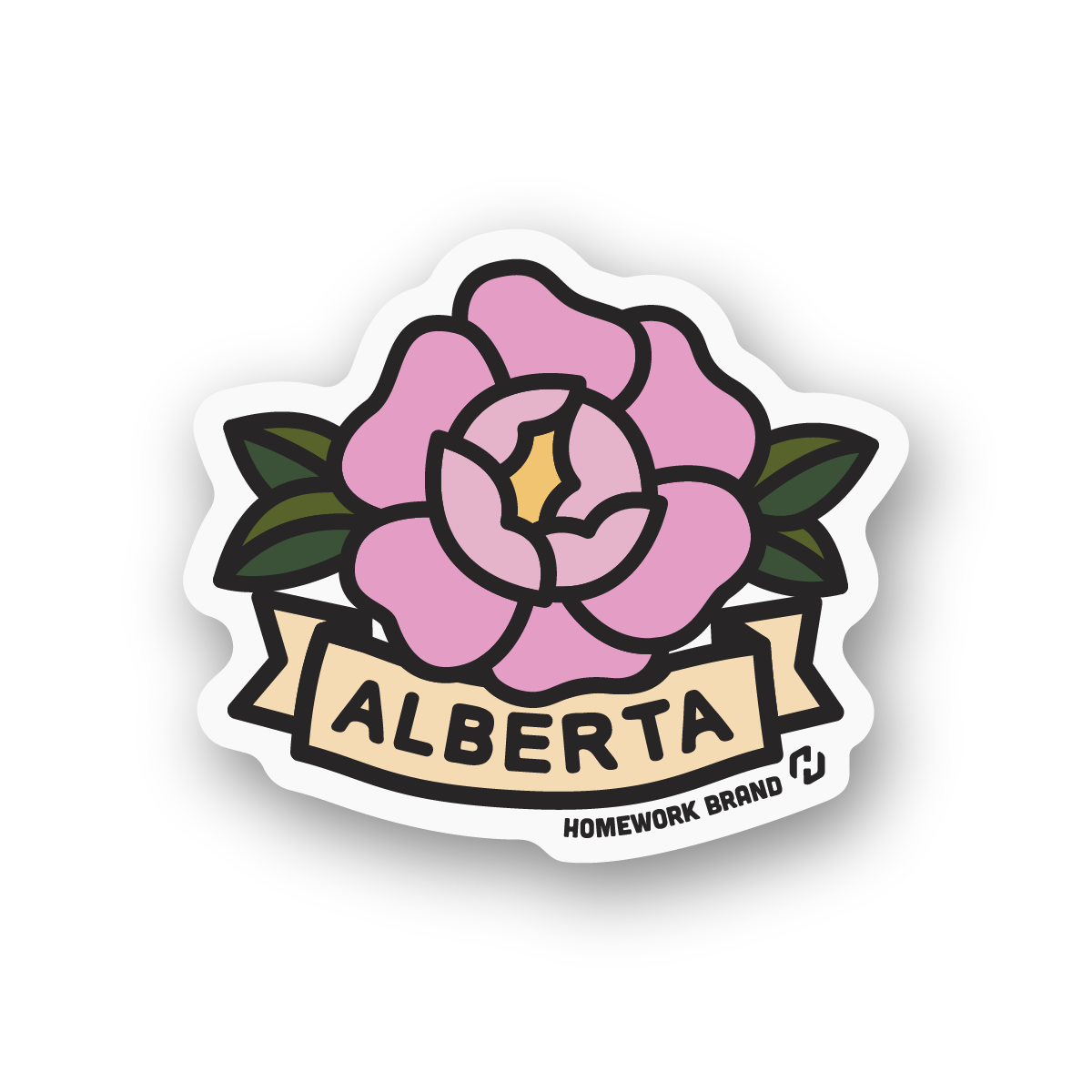 Alberta Rose Sticker