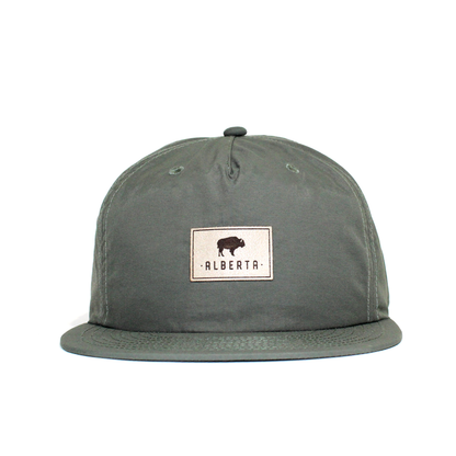 Alberta Buffalo Patch Nylon Surf Cap - Sage