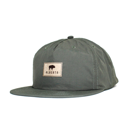 Alberta Buffalo Patch Nylon Surf Cap - Sage
