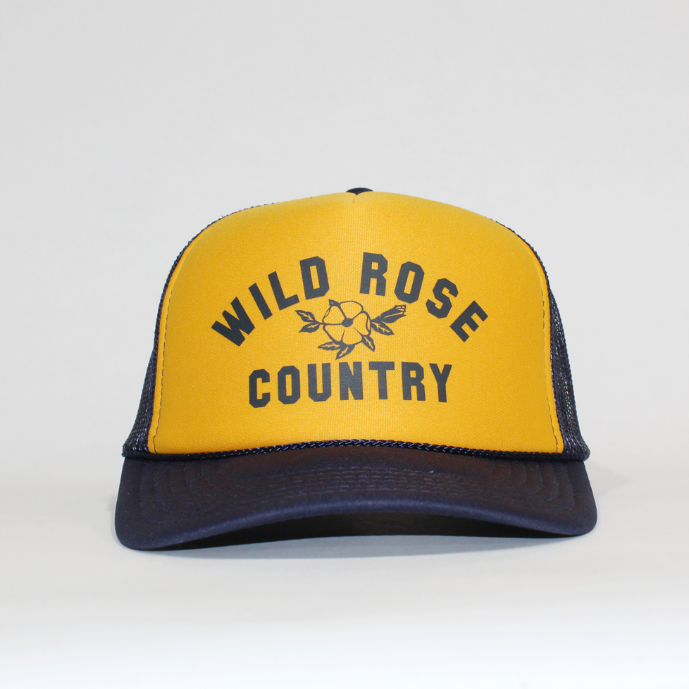 Wild Rose Country Foam Trucker Hat - Navy