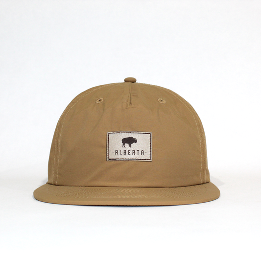 Alberta Buffalo Patch Nylon Surf Cap - Camel