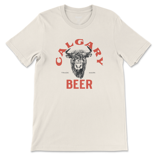 Calgary Beer Tshirt Cream