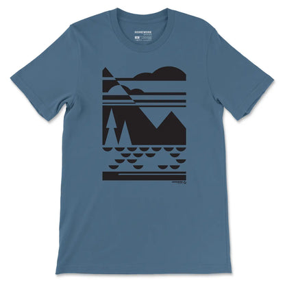 Modern Art Lake Tshirt Homework Brand