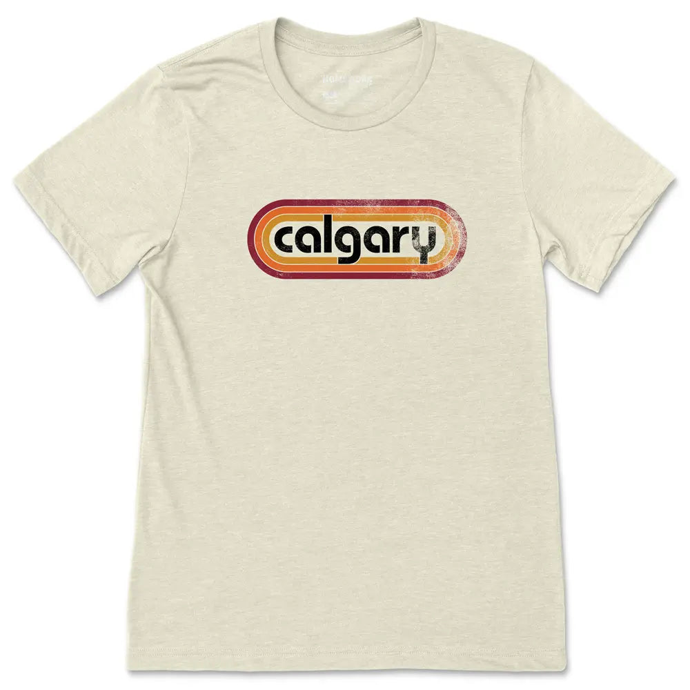 Retro Calgary Tee - Oatmeal Homework Brand