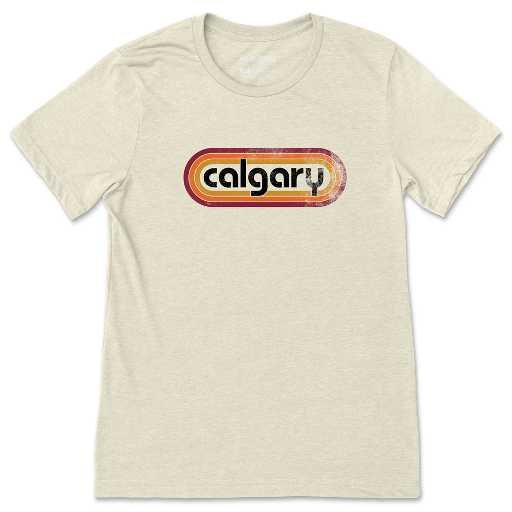 Retro Calgary Tee - Oatmeal