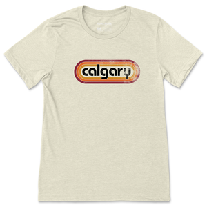 Retro Calgary Tee - Oatmeal