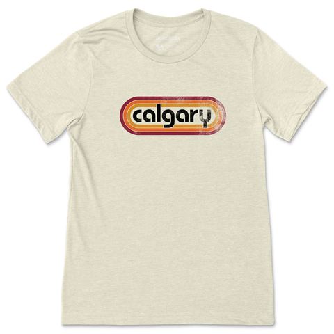 Retro Calgary Tee - Oatmeal