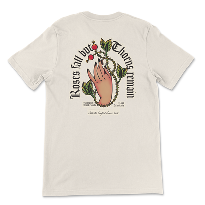 Wild Rose Thorns Tee - Vintage Cream