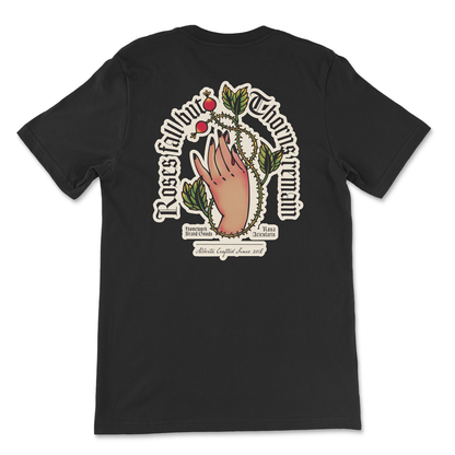 Wild Rose Thorns Tee - Black