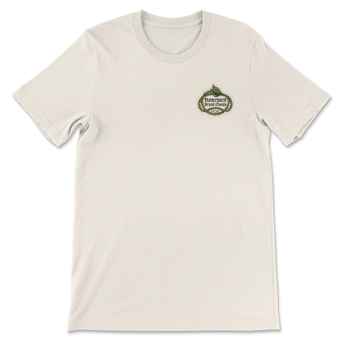 Wild Rose Thorns Tee - Vintage Cream
