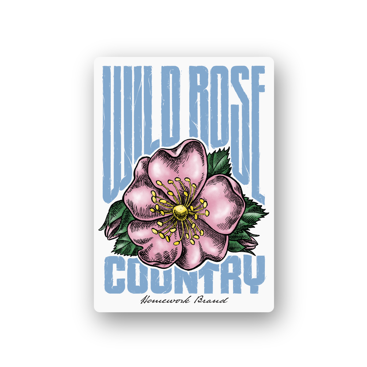 Wild Rose Country Sticker