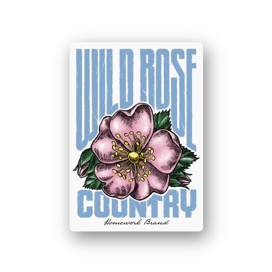 Wild Rose Country Sticker