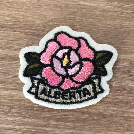 Alberta Rose Patch, Iron-on Homework Brand