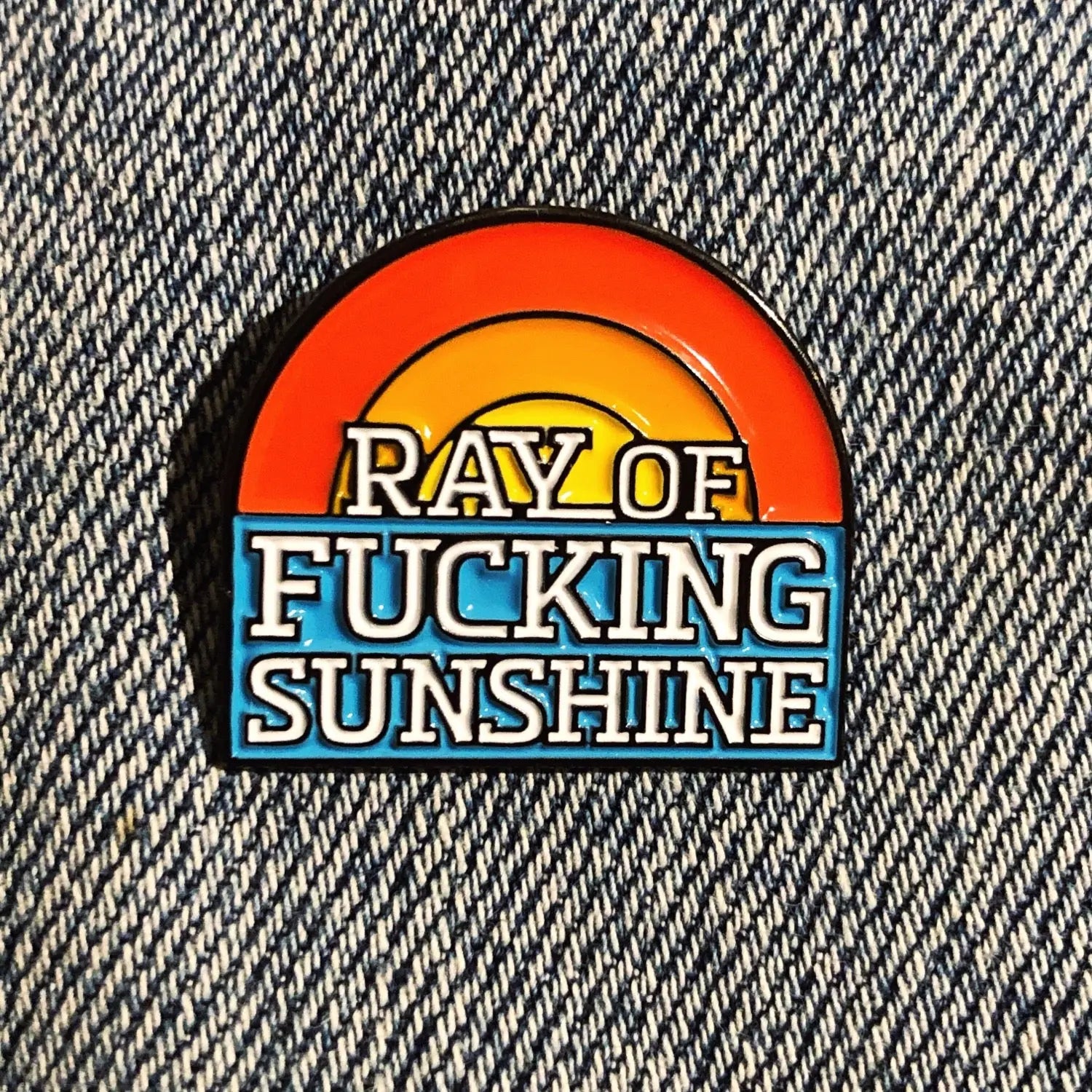 Ray of Fucking Sunshine enamel pin Homework Brand