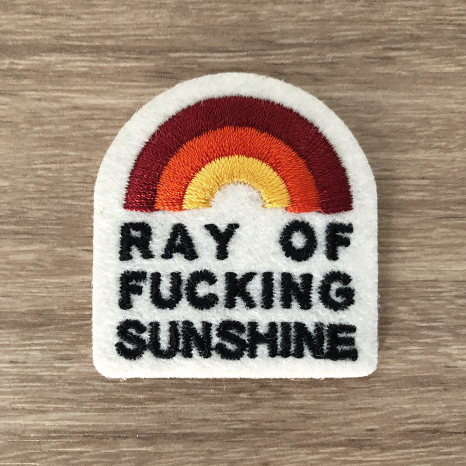 Ray of Fucking Sunshine Patch, Iron-on