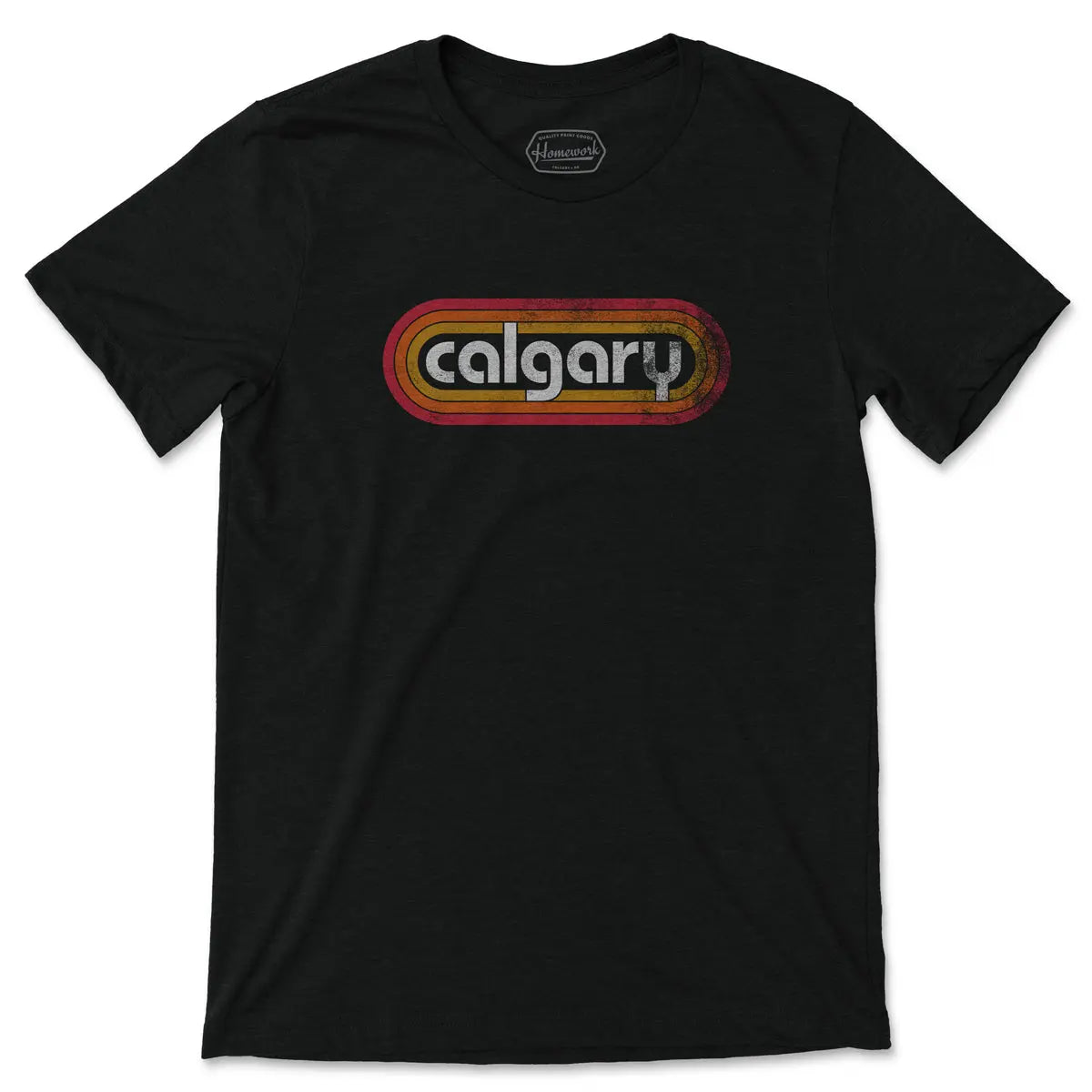 Retro Calgary Tee - Black Homework Brand